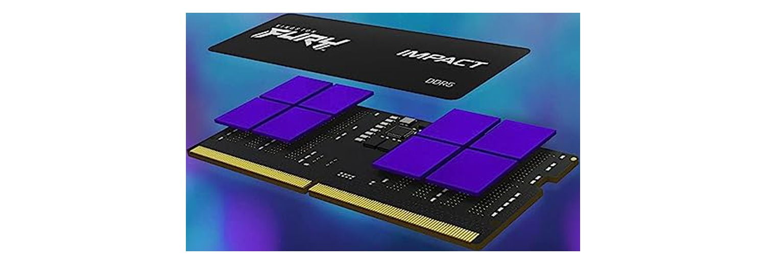 Kingston KF560S38IBK2-32 FURY Impact Black - 32GB (16GB x2) DDR5 6000MT/s Memory - SODIMM - Ram Module