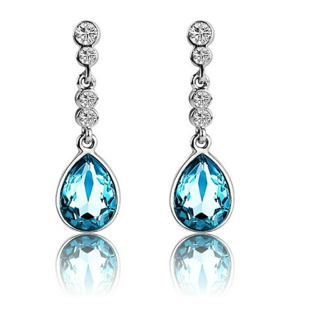 Tayyakoushi Angel Tear Fashion Drop Dangle Love Earrings Made With Swarovski Crystal Elements Gift For Women S Tayyakoushi Angel Tear Fashion Drop Dangle Love Earrings Made With Swarovski Crystal Elements Gift For Women S