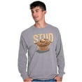 thumbnail image 3 of Funny Joke Stud Muffin Food Pun Men's Long Sleeve Tee T Shirt Brisco Brands S, 3 of 6