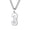 Silver 3, variant on Women's Men's Stainless Steel Football Baseball Basketball Engraved Number 0-9 Pendant Sport Link Chain Necklace Gold 5