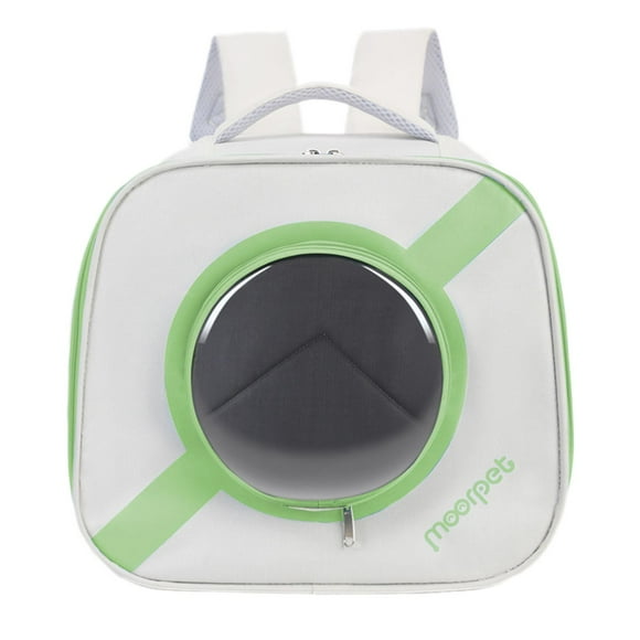 Bolsa para gatos, mochila transportadora para mascotas, correa de hombro ajustable, bolsa de transporte novedosa Verde