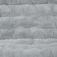 thumbnail image 4 of Pemberly Row Folding Faux Fur Double Saucer Chair with Frame in Gray/Soft Gold, 4 of 15
