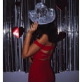 thumbnail image 2 of Disco Ball Cowboy Hat, Mirrored Ball Cowboy Hat, Bachelor Party Hat, Women Sparkly Glitter Space Hat, 2 of 10
