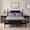 RusticBlack, variant on DUHOME Bobbin Solid Wood Platform Bed, Vintage Turned Wood Four Poster Bed Frame with Headboard & Footboard, Wooden Slat Support, No Box Spring Needed, Bedroom Bed