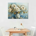 thumbnail image 2 of Nawypu  Large Wall Art White Flower Canvas Painting Prints Abstract Floral Golden Line Pictures Wall Decor Modern Artwork Home Decoration for Living Room Bedroom Dining Room, 2 of 6