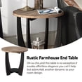 thumbnail image 4 of COZAYH Rustic Farmhouse End Table with Storage Shelf, French Country Accent Side Table for Family, Dinning or Living Room, Small Spaces, Modern, Round, 4 of 7