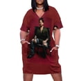 thumbnail image 1 of Vestido holgado con bolsillos de Adam Lambert, bonito y largo, para mujer, verano 2025, 1 of 7