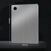 Chopping Board Stainless Steel Double-Sided Cutting Board with Hanging Hole, Knife-Friendly and Hygienic for Meat, Vegetables, and Fruit, Dishwasher Safe