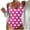 Hot Pink, variant on Womens Push up Swimsuits Polka Dot One-Piece Slimming Monokini Sporty Bikini Swimwear for Women