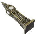 thumbnail image 4 of Tablero de pasillo Big Ben Ornament Aleación resistente Big Ben Craft Craft Babinete Hogaret Ornament, 4 of 6