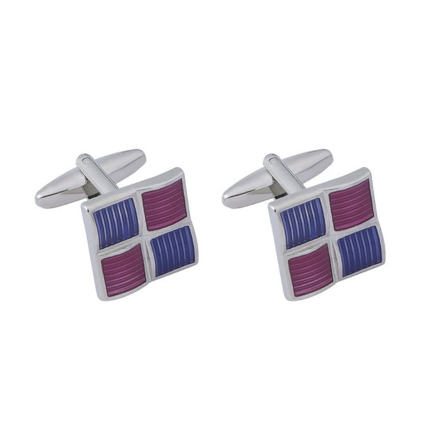 Gemelos genéricos elegantes de esmalte multicolor para hombre