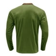 thumbnail image 5 of IROINNID Mens Pullover Shirts Long Sleeve Stand-up Collar Fashion T-shirt Long-sleeved Pullover Stand-up Collar Collar Blouse Tops,Green, 5 of 5