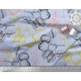 thumbnail image 3 of Soimoi polyester Crepe Fabric Leaves & Palm Fruits Print Fabric by the Yard 52 Inch Wide, 3 of 3