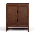 thumbnail image 4 of Teamson Home Hatteras Modern Cabinet, Storage with Rattan Doors & Adjustable Shelves, Solid Wood Frame, 4 of 12
