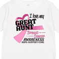 thumbnail image 4 of Inktastic I Love my Great Aunt-Breast Cancer Awareness Boys or Girls Long Sleeve Toddler T-Shirt, 4 of 5