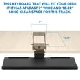 MountIt! Under Desk Computer Keyboard and Mouse Tray, Ergonomic