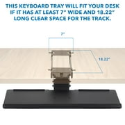 Mount-It! Under Desk Computer Keyboard and Mouse Tray, Ergonomic