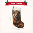 thumbnail image 3 of KLL Jungle Meditating Lion for 18" Christmas Stocking Snowman Xmas Stocking Holiday Christmas Decoration Gifts for Family Kids, 3 of 8