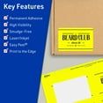 thumbnail image 3 of Avery Printable Rectangle Labels, Neon Yellow, 1.5" x 3.75", 800ct, 3 of 11