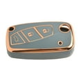 thumbnail image 3 of Car Flip Key Case Cover Shell Fob For Fiat 500 Panda Stilo Punto For Doblo Grande Gray, 3 of 10