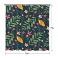 thumbnail image 5 of Tropical Wildflower and Bee Curtain – Bright Watercolor Botanical Design for Summer-Inspired Bathroom Decor, 5 of 5