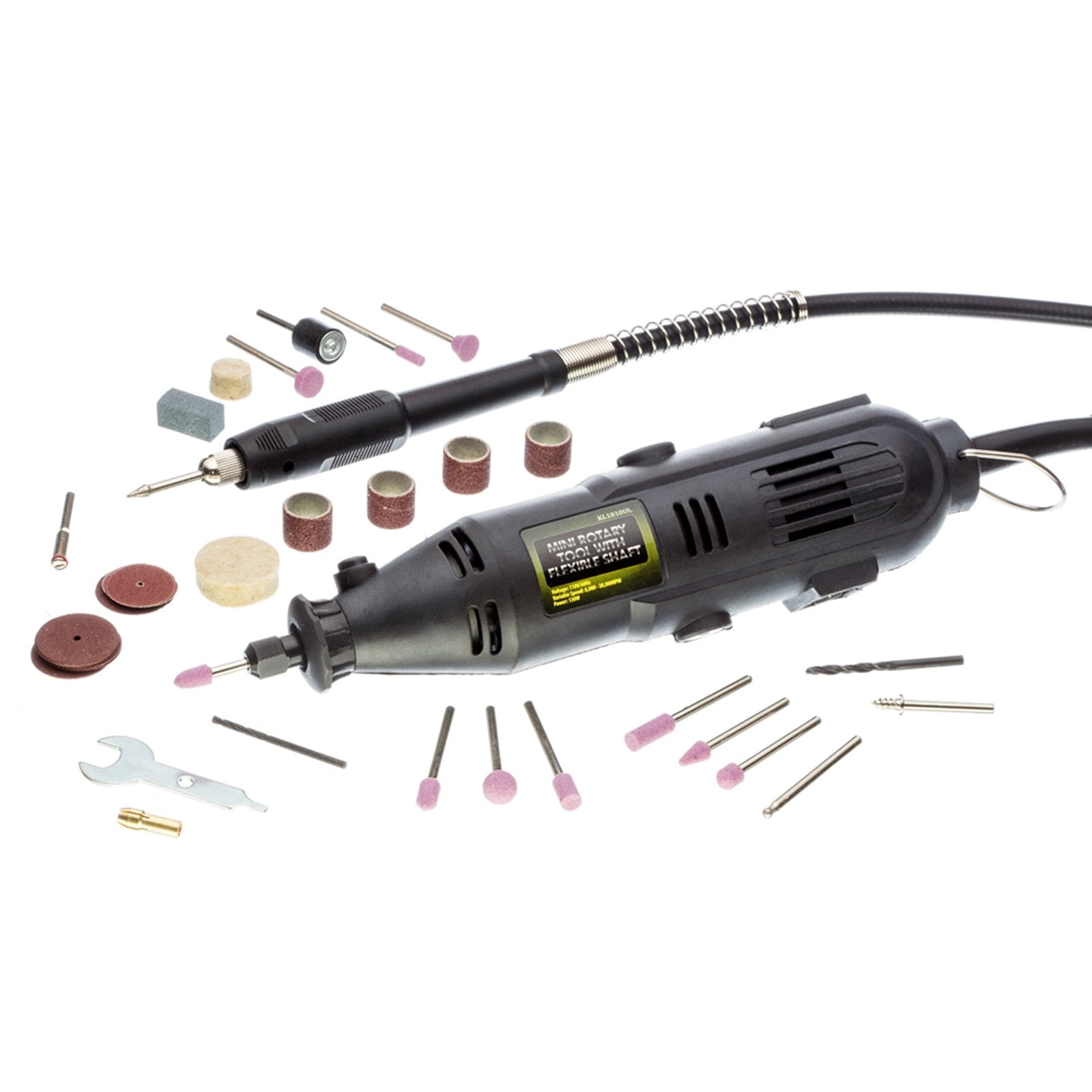 100 Pcs Rotary Tool Kit With Flex Shaft Wen 2305 Variable Speed Grinder Polisher 