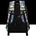 thumbnail image 3 of FORMRS Kids School Backpack Elementary Student Unisex Travel Bookbag with Reflective Stripes, Blue Cute Train Pattern, 3 of 7