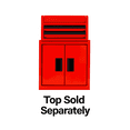 thumbnail image 7 of Hyper Tough Mini Tool Cabinet, 11.6-Inch Steel Storage, Red, Double Doors, Non-Slip Top Mat, 7 of 7