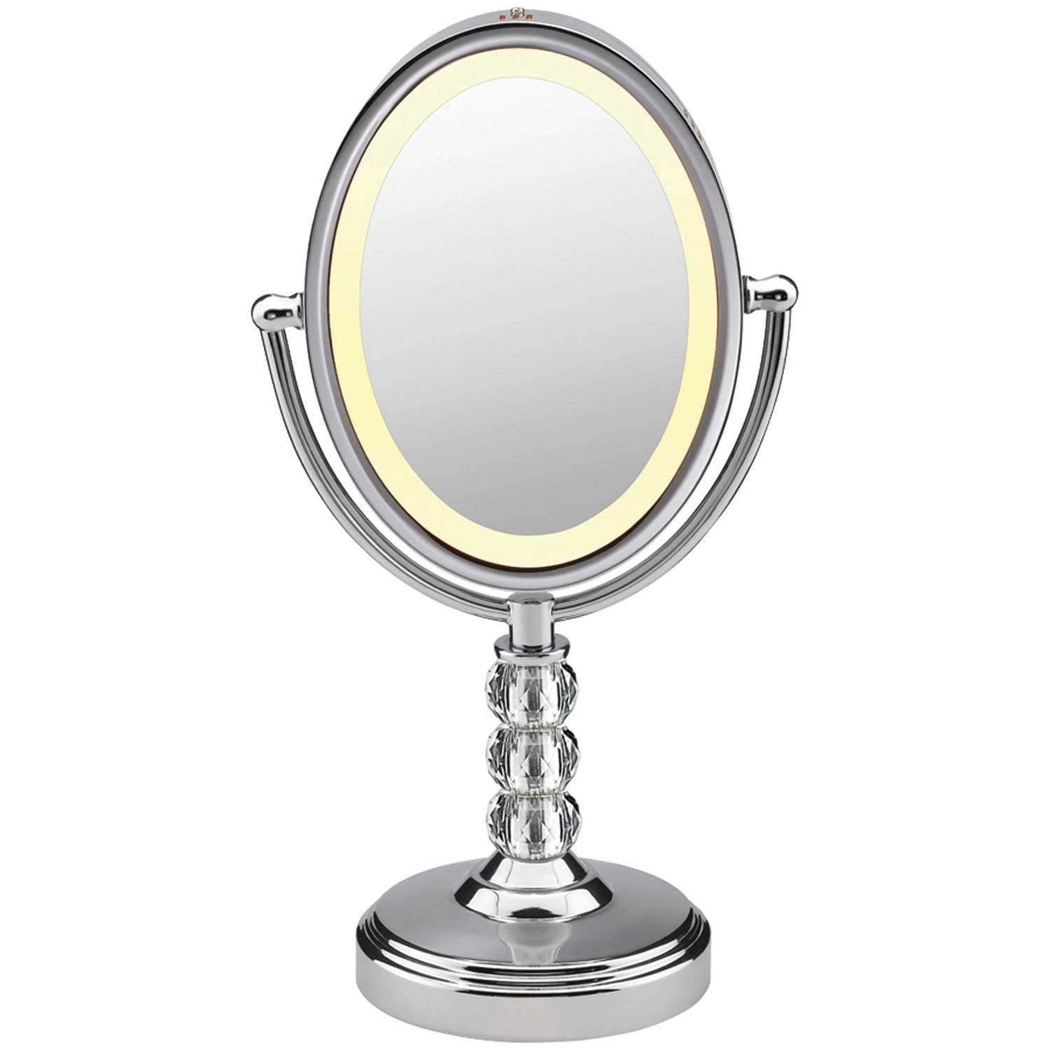 Conair Be71ct 7x Oval Crystal Ball, Oval Makeup Mirror With Lights