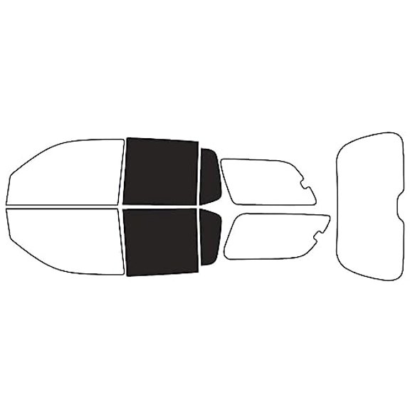 Rvinyl Window Tint Kit Compatible with GMC Envoy 2002-2006 (XL) - Back Precut Kit - 20%