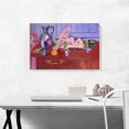 thumbnail image 2 of ARTCANVAS Pink Statuette and Jug on a Red Chest of Drawers 1910 Canvas Art Print by Henri Matisse - Size: 26" x 18" (0.75" Deep), 2 of 9