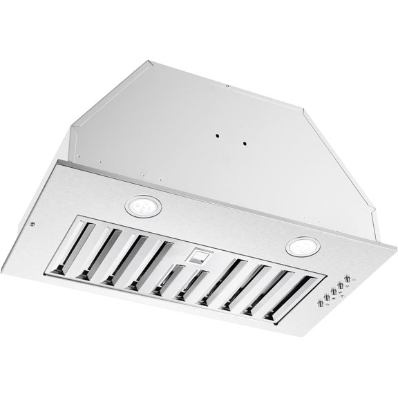 Joeaonz 800CFM Stainless Steel 20-Inch Ductless Range Hood with Filters & LED Bulb, 120V