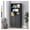 Black, variant on SONGMY Grey Bookshelf, 75" Tall Bookcase, 6 Tier Adjustable Storage Shelves, Book Shelf with Anti-Tipping Device, Floor Standing Modern Display Rack for Living Room, Bedroom, Office