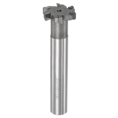 

Uxcell 6mm Depth 30mm Cutting Dia 16mm Shank Carbide Tip 6 Flutes T-Slot Milling Cutter