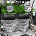 thumbnail image 6 of DSstyles Oversized Padded Camping Chairs, Hevy Duty Folding Camp Chair - 500Lbs Support for Adults - Comfortable Camping Chair with High Back & Pillow, 1 Pack, 6 of 6