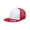 RED/ WHT/ RED, variant on Yupoong Adult Classic Trucker with White Front Panel Cap - 6006W