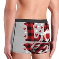 thumbnail image 5 of Naloa Buffalo Plaid Love And Gnome Print Mens Underwear - Boxers for Men, Classic Briefs for Men, 5 of 9