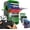 Green, variant on Game Storage Tower Compatible with PS5/ Xbox Series S & X/Switch, Universal Game Ray Disks Organizer, Stores 18 Game, with 4 Controller Holders, Video Game Organizer, Red
