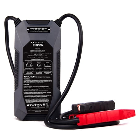 Schumacher SL1668 1200 Peak Amp 12V Rugged Lithium Jump Starter and USB Power Pack, New in Box