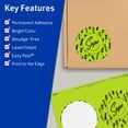 thumbnail image 3 of Avery Printable Round Labels, Bright Green, 3.5" Diameter, 40ct, 3 of 11