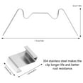thumbnail image 4 of 60pcs Clips de Vitrage en Acier Inoxydable W Type Z Type Serre Clip pour Pièces de Rechange de Ressort de Maison Verte en Aluminium, 4 of 9