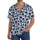 thumbnail image 1 of Fotbe black Skull white Camisa Estampada de Manga Corta para Hombre, Casual de Verano, Estilo Playero, Sin Arrugas-Large, 1 of 5