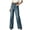 Navy, variant on YIFUNIN Women's Slim Fit Slightly Flared Long Pants, Fashion Casual Jeans for Retro Style, Stretchy Comfortable Denim Trousers,Beige L