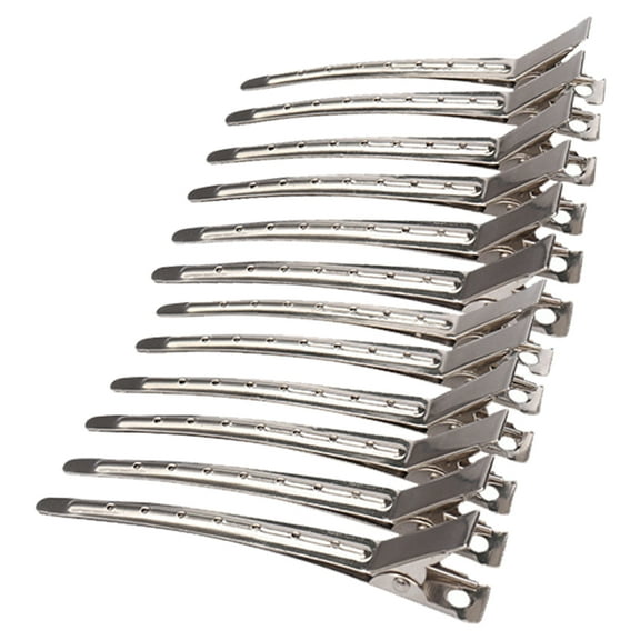Toyvian Salon Accessories Metal Hair Clips for Styling and Sectioning