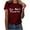 Wine Tops for Women _j, variant on Women's Funny Letter Print Tees Comfy Casual Shirts Fashion 2024 Summer Clothes for Teen Girls Y2K Tops Dressy Casual Vintage Short Sleeve Tunic Tops Loose Fit Flowy Round Neck Blouse Wine T Shirts L