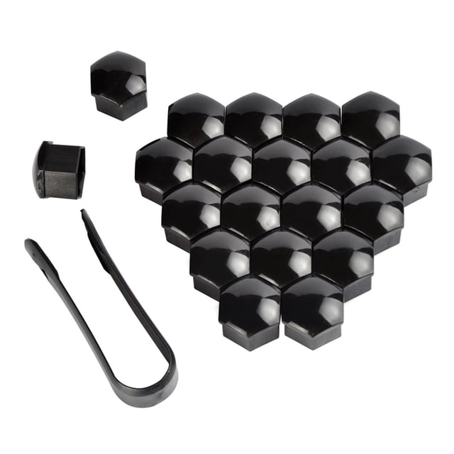 Kenally Paquete de 20 tapas de tuercas de rueda de coche, cubierta de cabeza de tornillo de cubo de coche universal, llantas de neumático de Type9 NO9