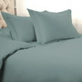 thumbnail image 1 of 1200-Thread Count 100% Egyptian Cotton Exquisite Solid Duvet Cover Set Teal / King/Cal King, 1 of 3