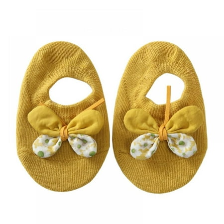 

Newborn Baby Girl Butterfly Pure Cotton Socks Anti-slip Floor Ankle Socks