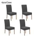 thumbnail image 2 of keepw 1/2/3 2pack/lot Exquisite Craft Dining Chair Covers - Dirt Protection For Wedding Easy To Clean Elastic Grey 4 pcs 1 Pc, 2 of 6