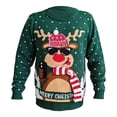 thumbnail image 1 of Suéter Simply Basic Navideño para Hombre Talla EEG Color Verde, 1 of 4
